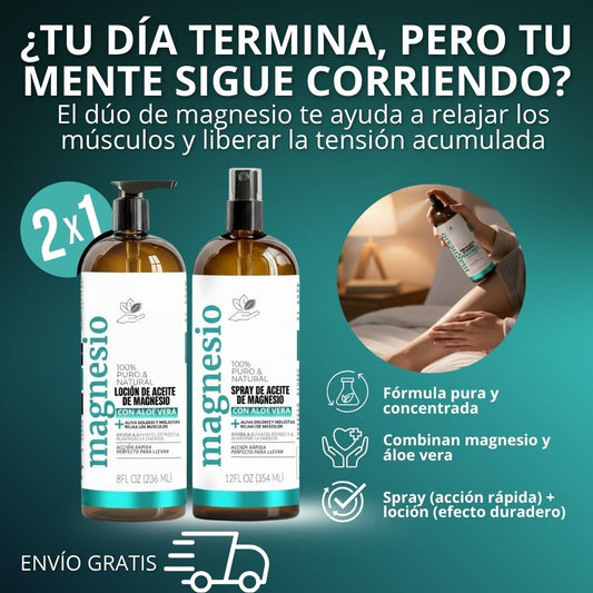 DÚO MAGNESIO- SPRAY + LOCIÓN