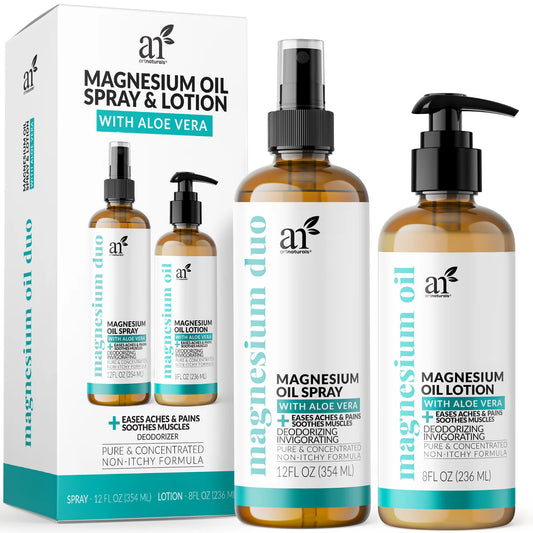 Aceite y spray de magnesio con aloe vera
